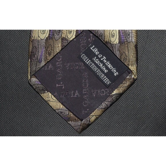 J. Garcia Jerry Garcia Men's Geometric Silk Tie Neck Tie - Picture 6 of 7